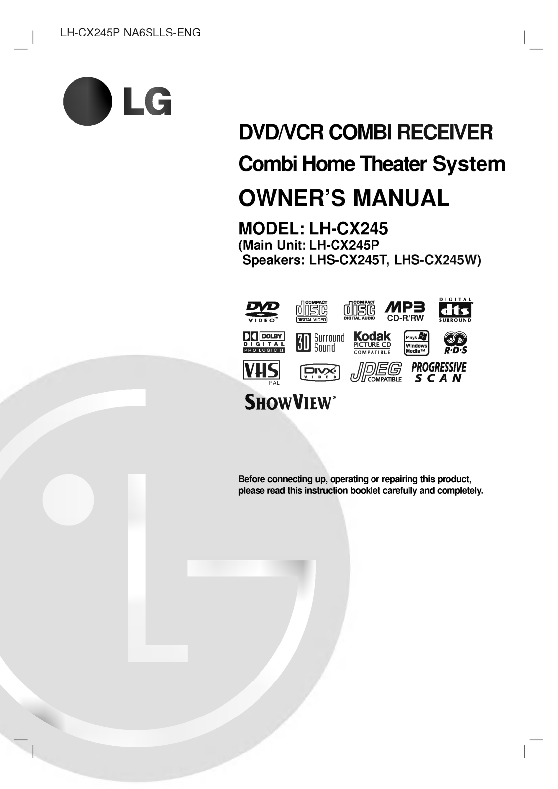 LG LH-CX245P User Manual