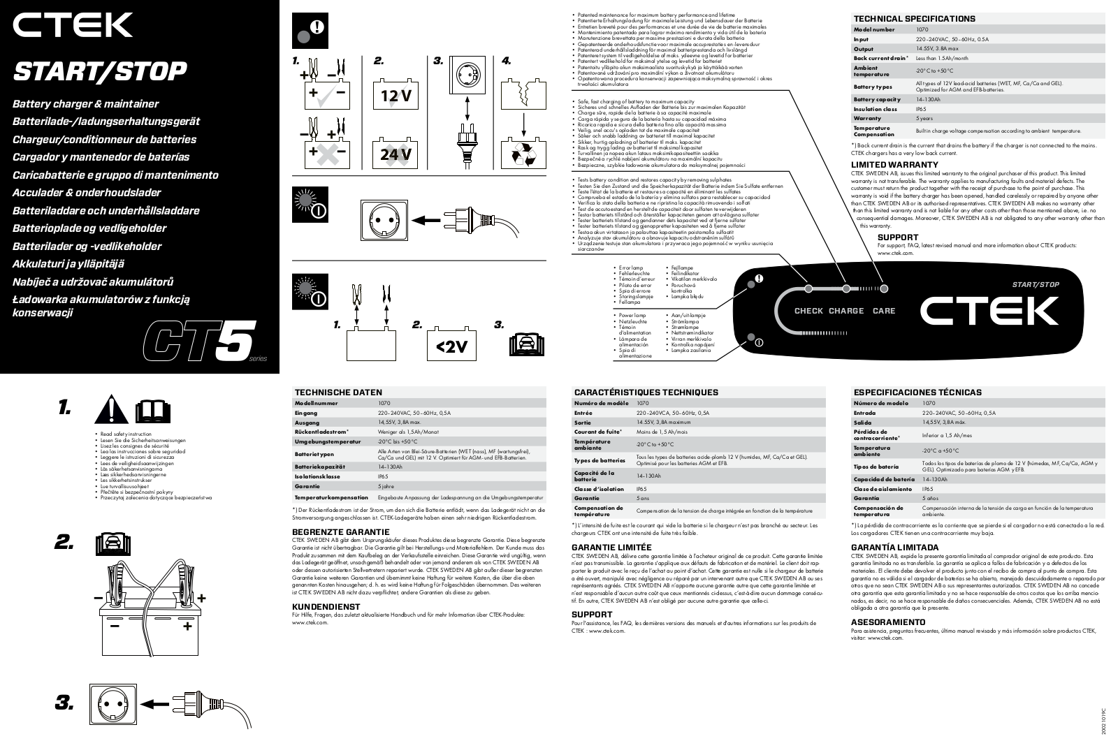 CTEK CT5 Service Manual