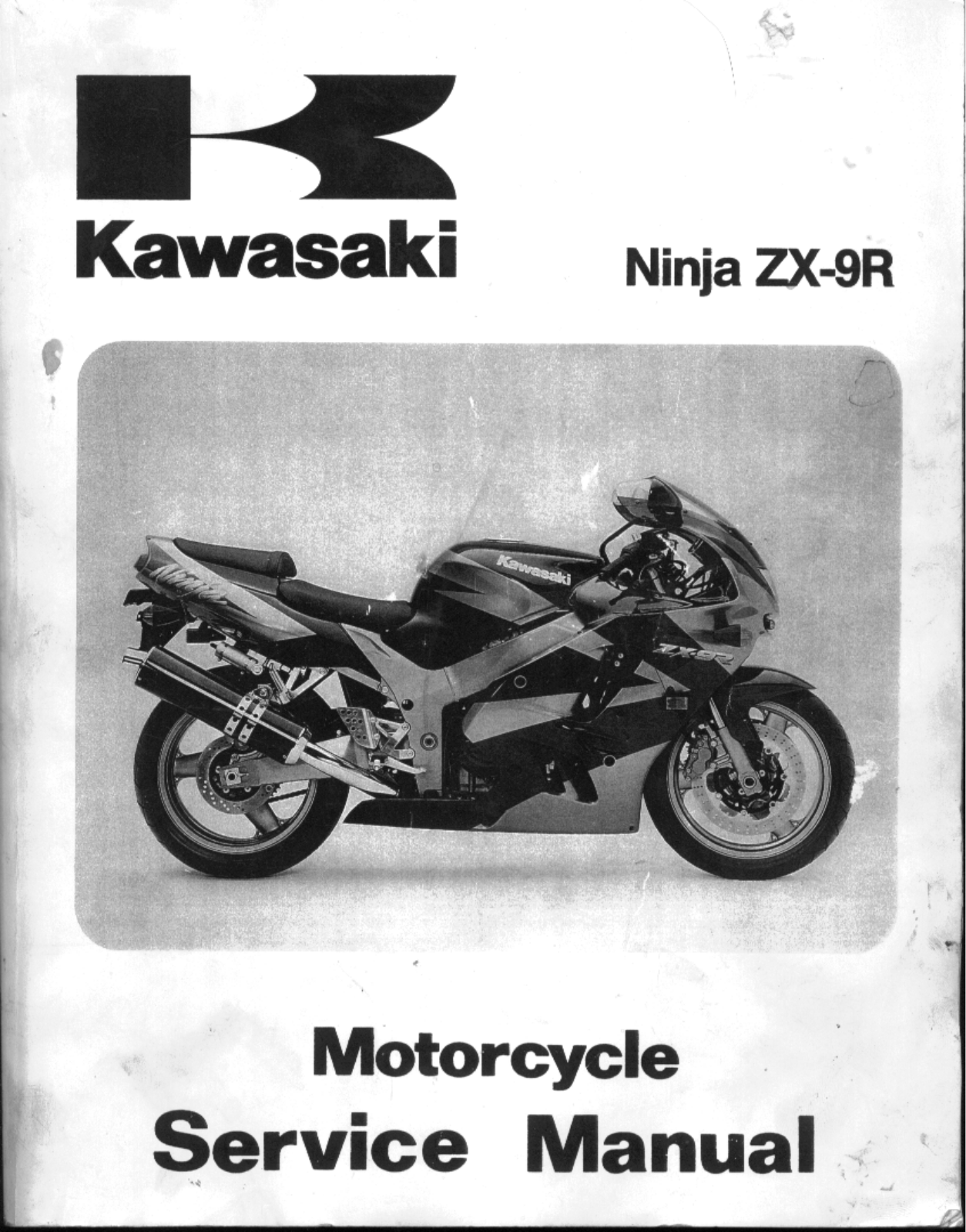 Kawasaki Ninja ZX-9R, ninja ZX-900B2, ninja ZX-900B3, ninja ZX-900B1 Service Manual