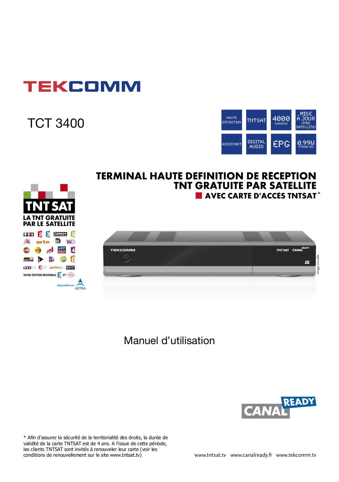 Tekcomm TCT 3400 User Manual