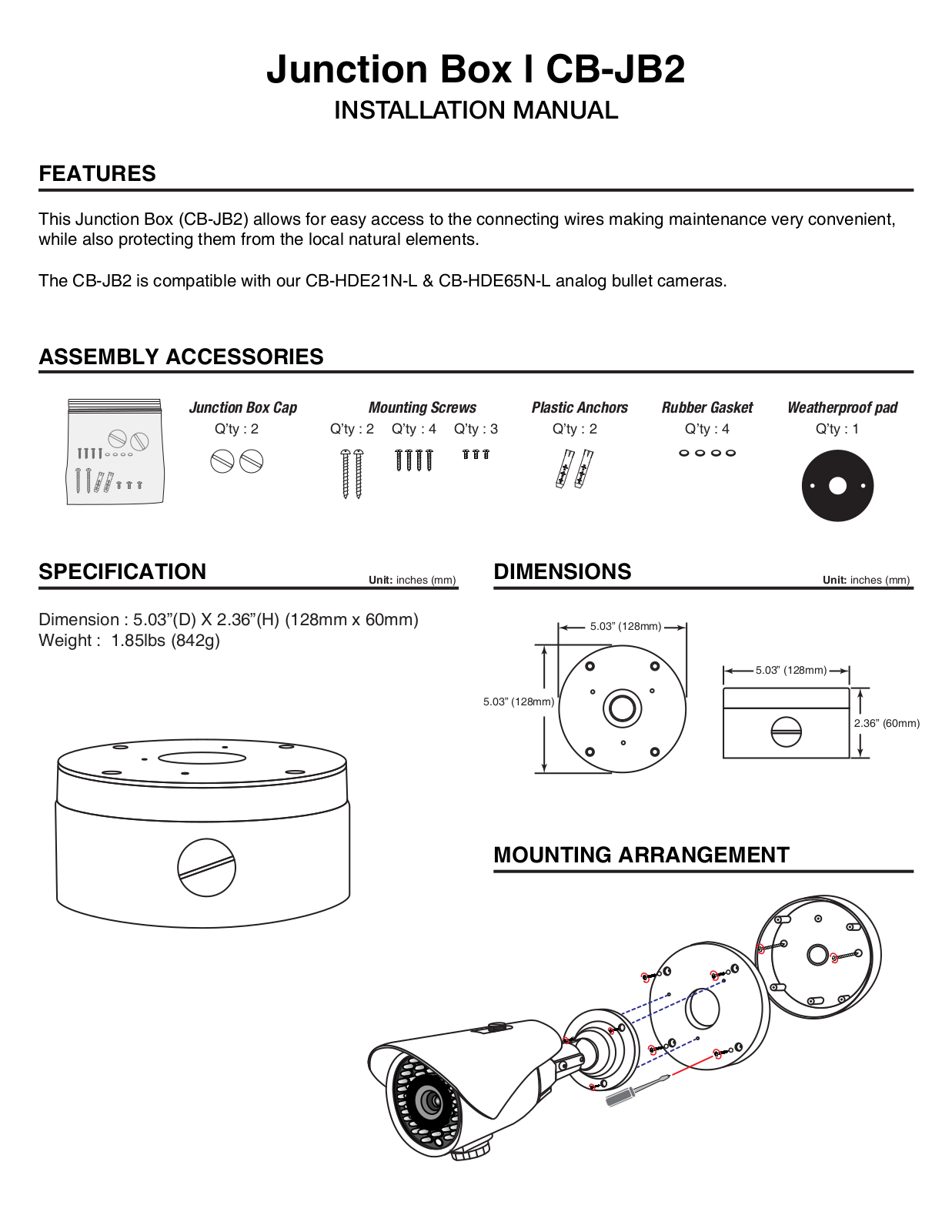 Nuvico CB-JB2 User Manual