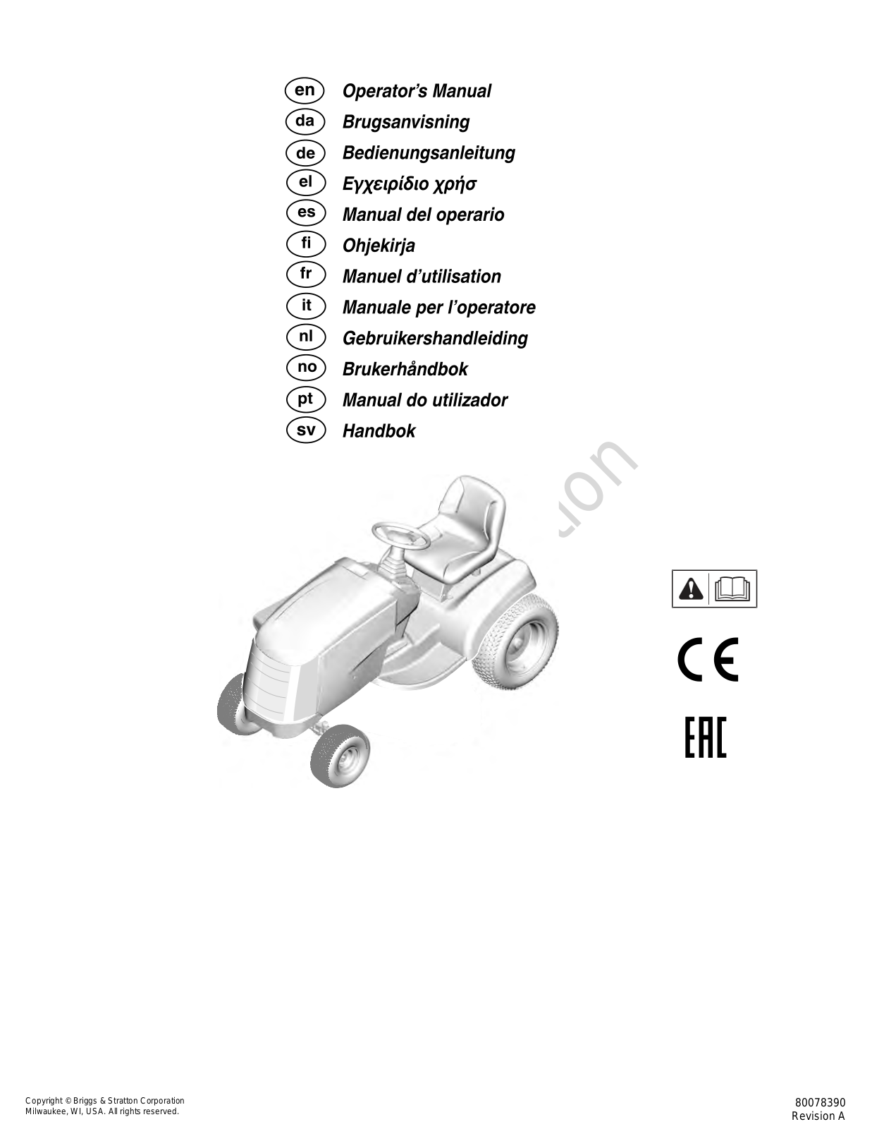 Simplicity 2691481-00, 2691481-02, 2691482-00, 2691487- 00, 2691487-01 Operator's Manual