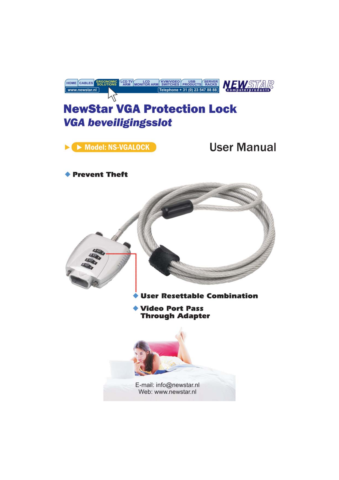 Newstar NSVGALOCK User Manual