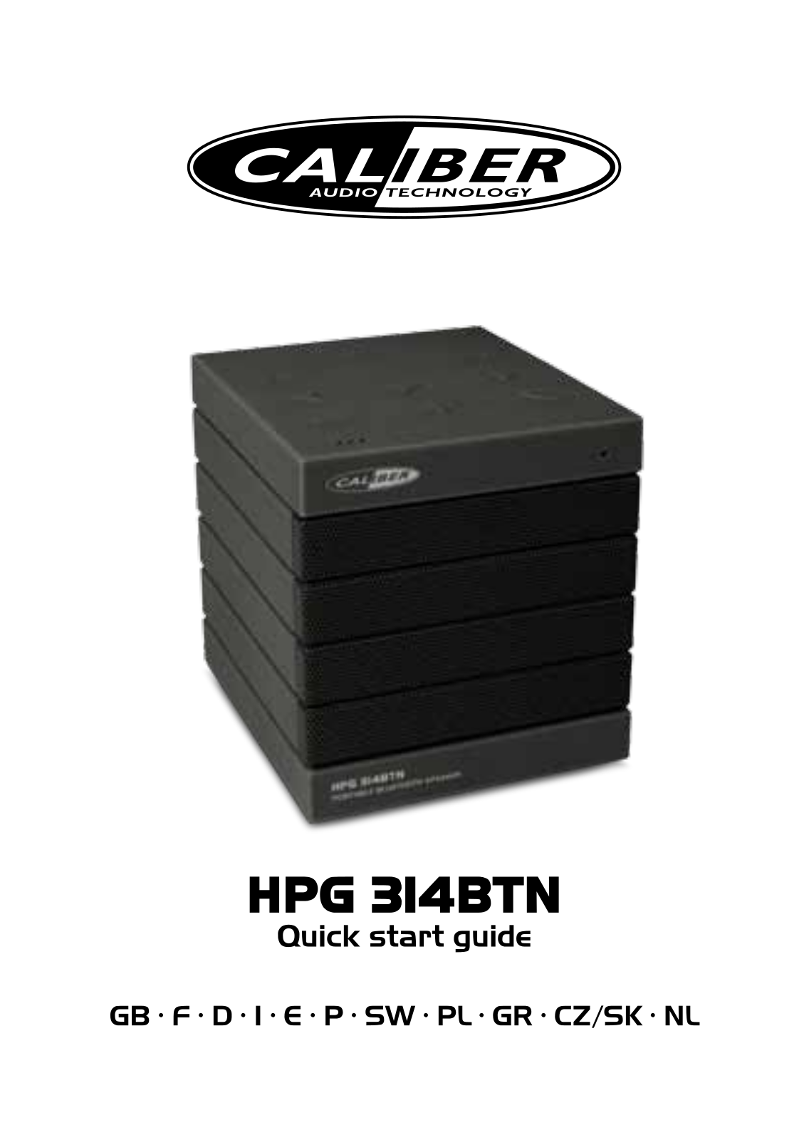 Caliber Audio Technology HPG314BTN Quick Start Guide