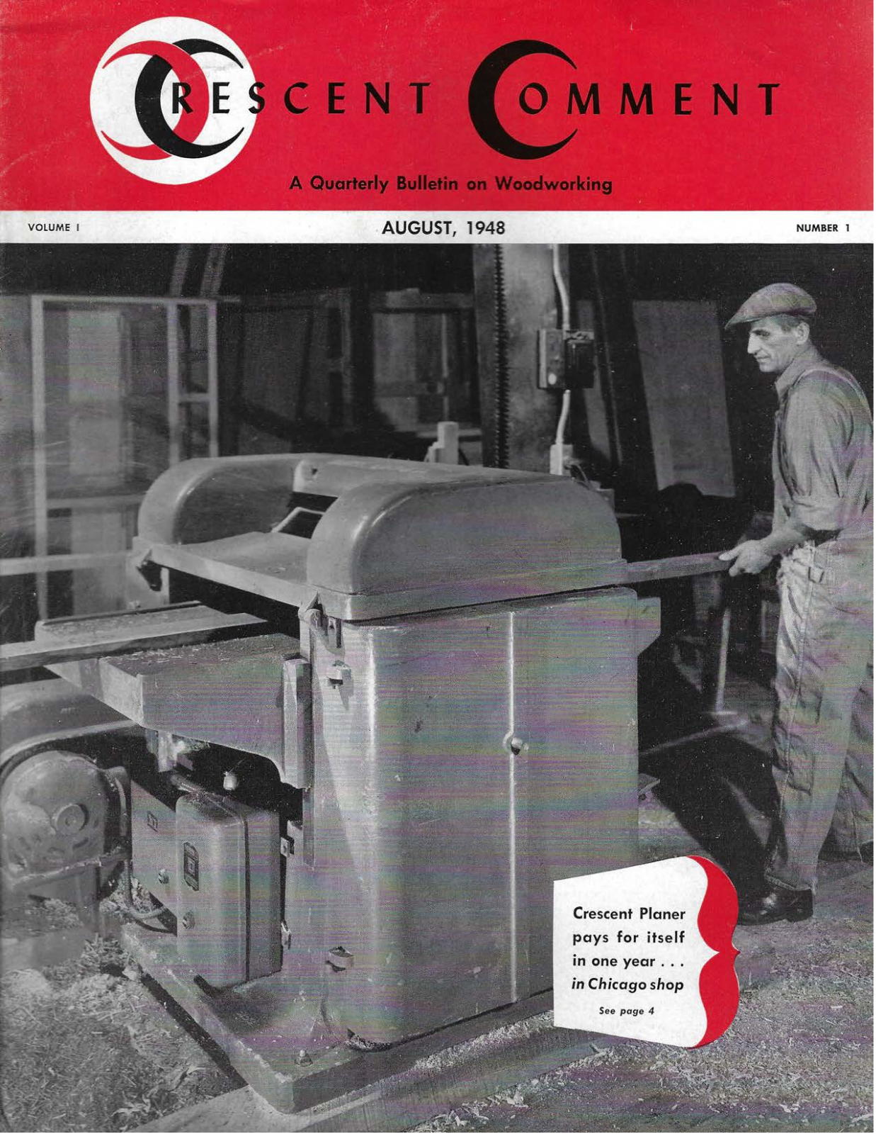 Crescent Machine Crescent Comment - Vol. 1, No. 1 Correspondence - ManualMachine.com