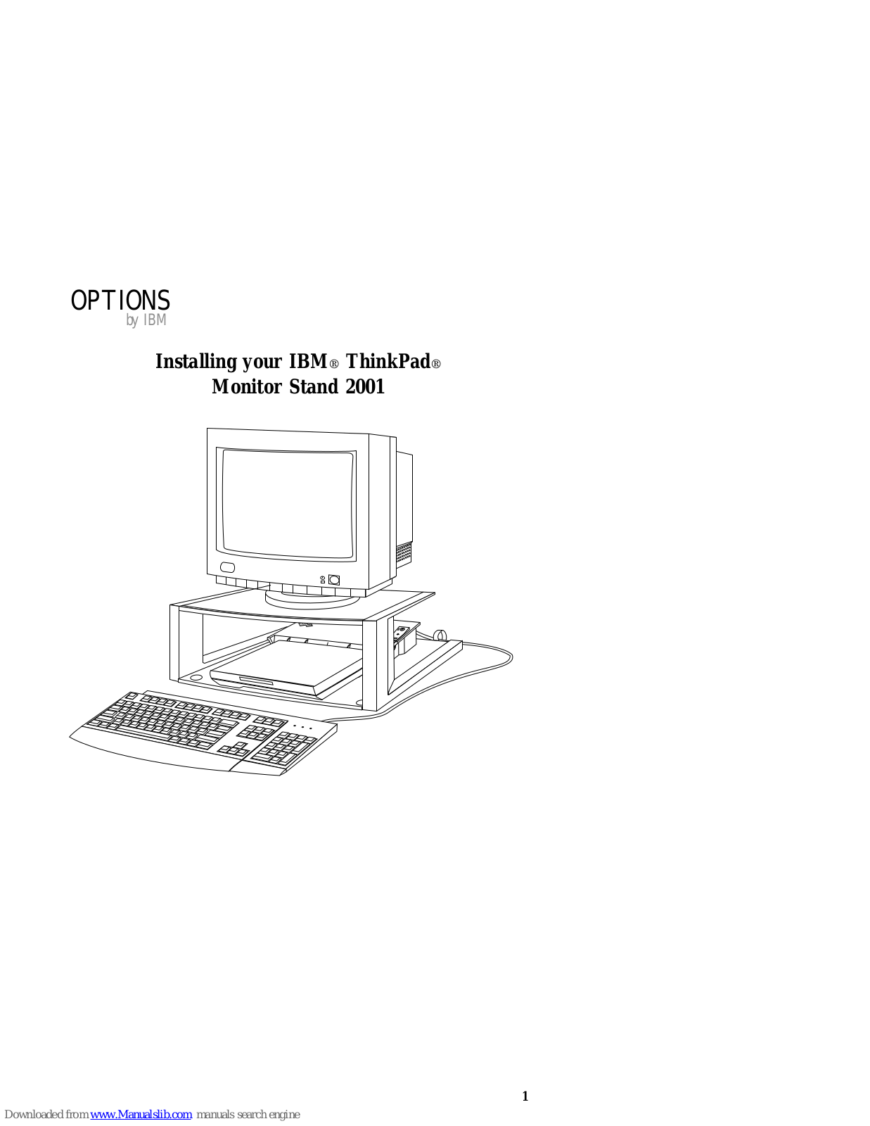 IBM E74, OPTIONS 2001 Installation Manual