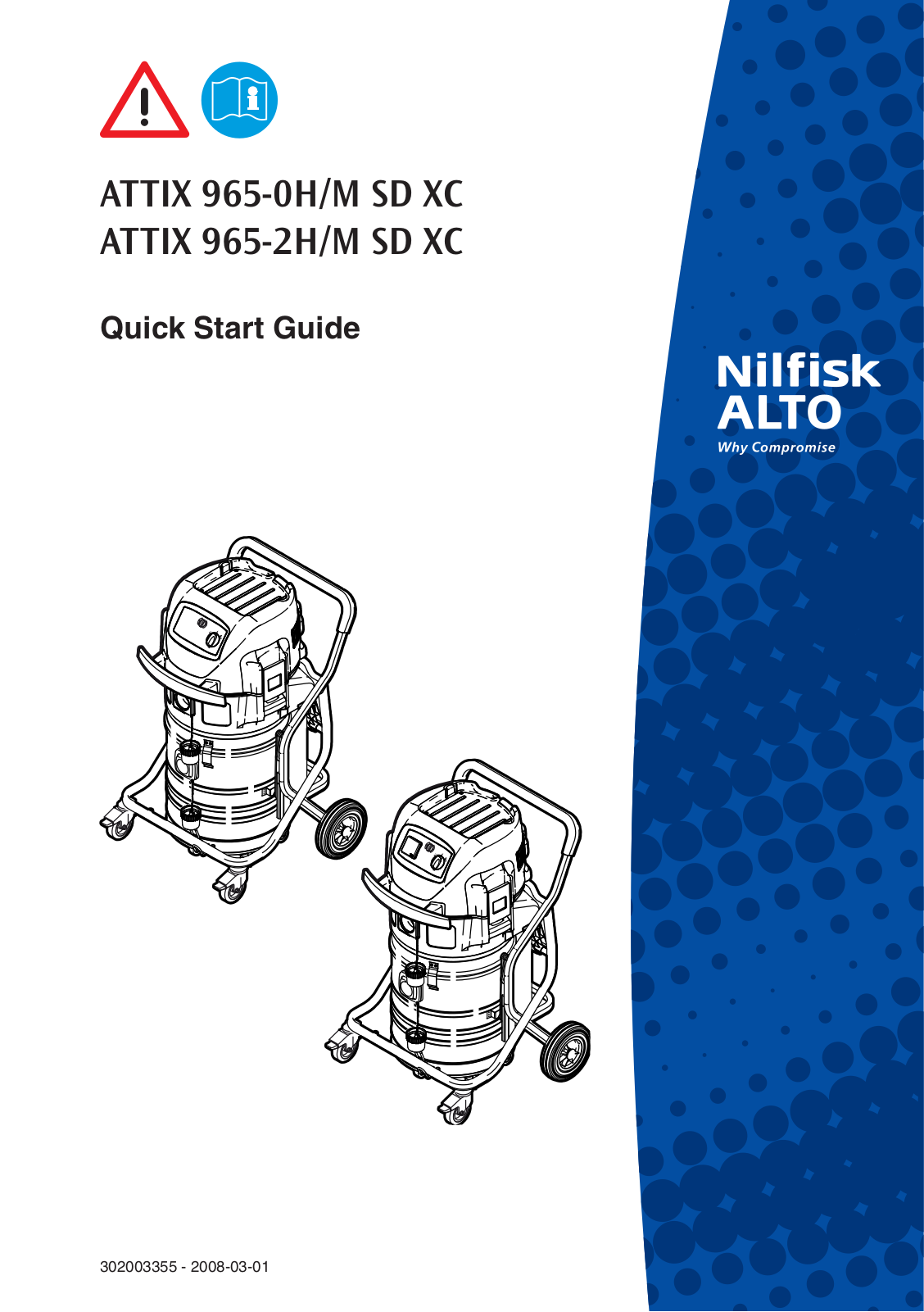 Nilfisk 965-2H-M SD XC, 965-0H-M SD XC User Manual