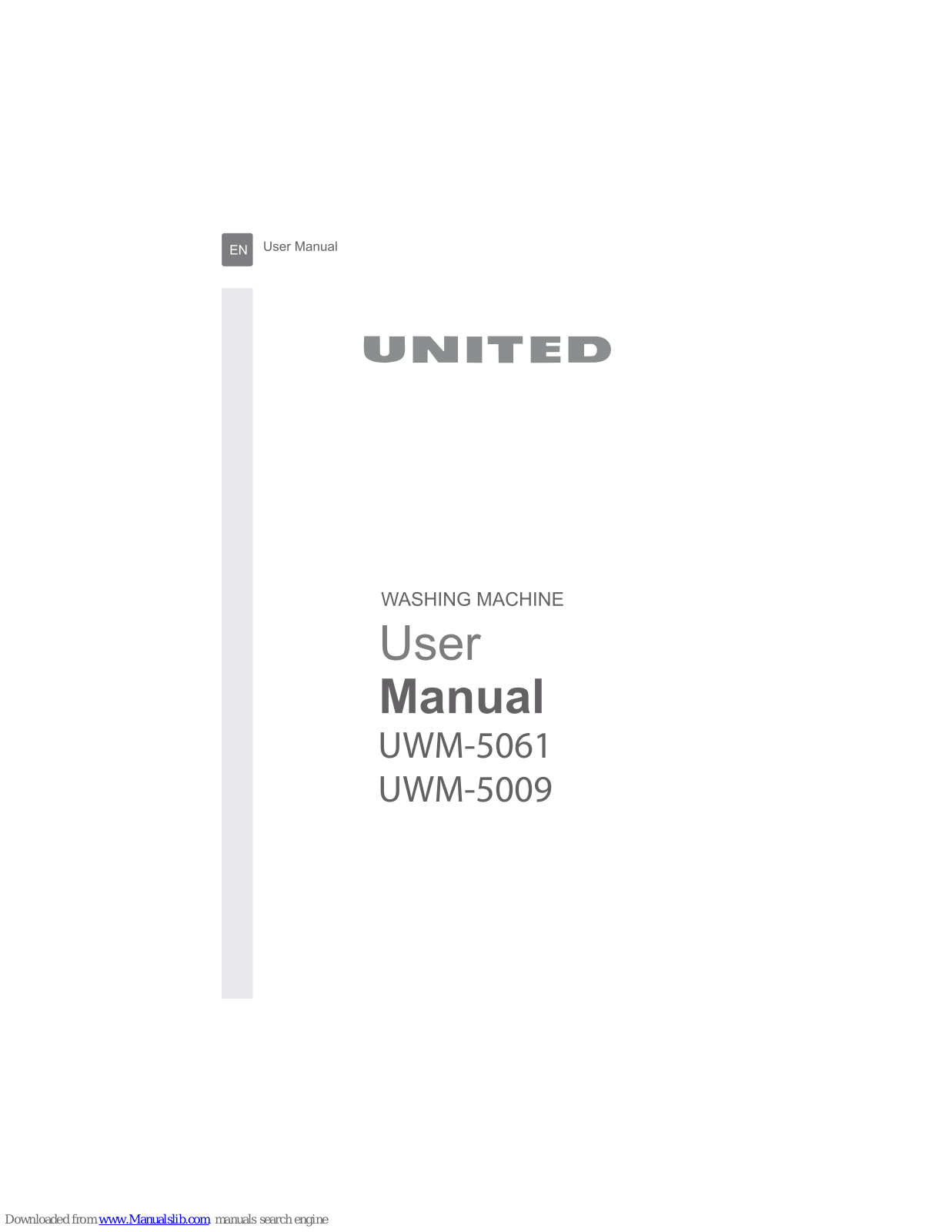 UNITED UWM-5061, UWM-5009 User Manual