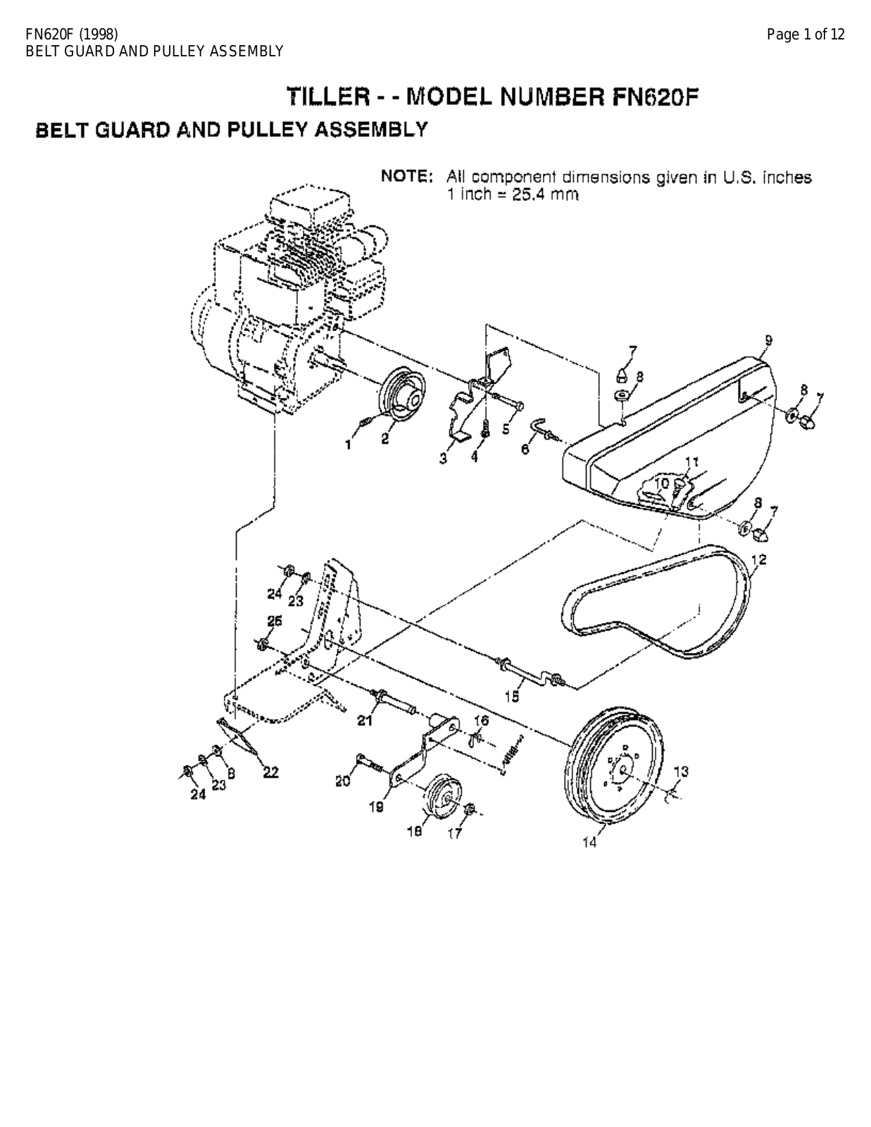 AYP FN620F Parts List