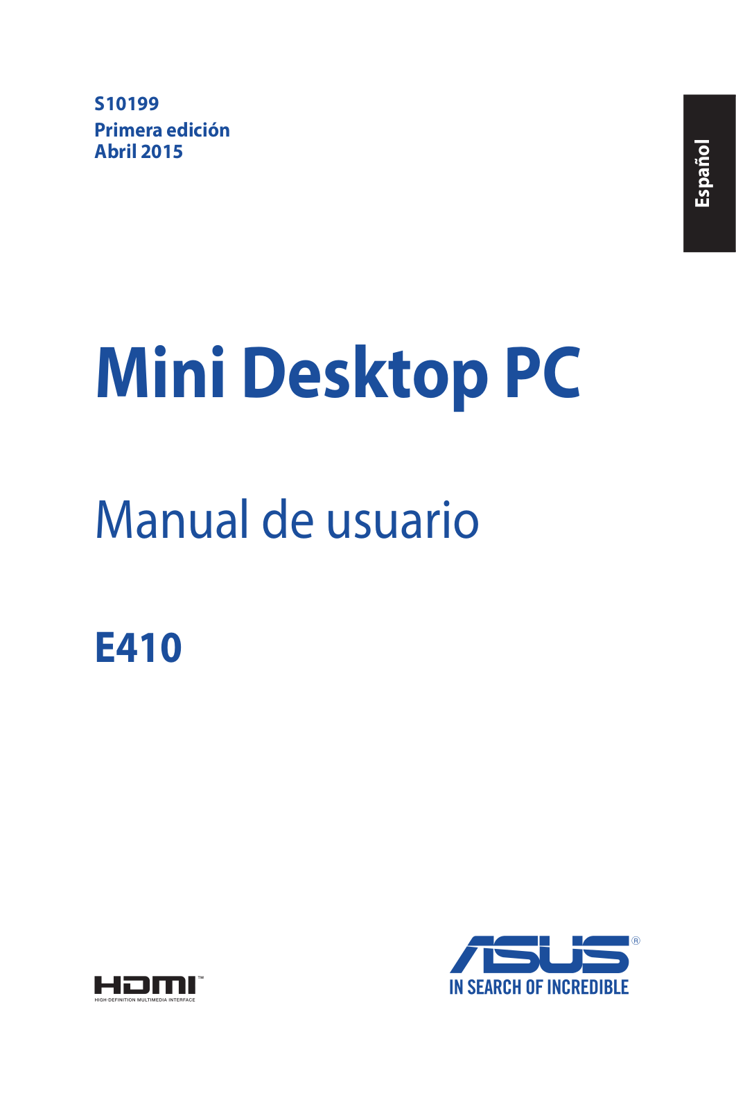 Asus E410 User’s Manual