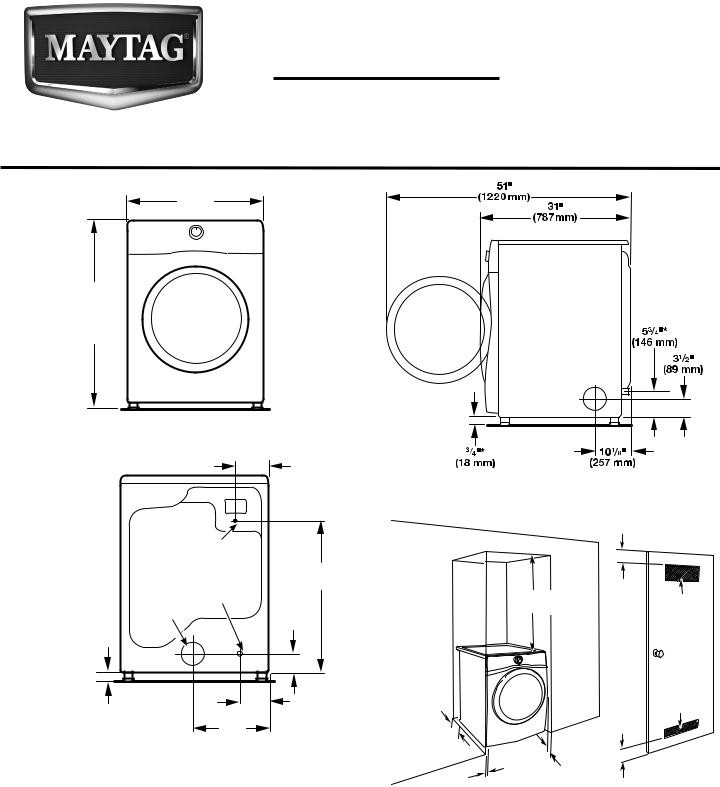Maytag MED6000A, MED4200B, MED3000B, MED4000B, MED7000A User Manual