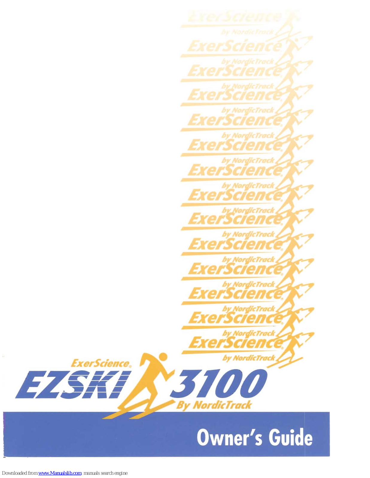 NordicTrack Es Ski 3100 Skier, ExerScience EzSki 3100 User Manual