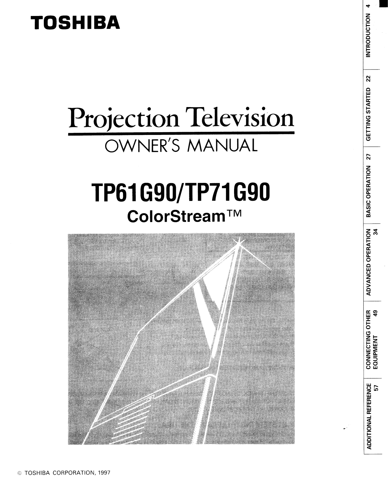 Toshiba ColorStream TP61G90, ColorStream TP71G90 Owner's Manual