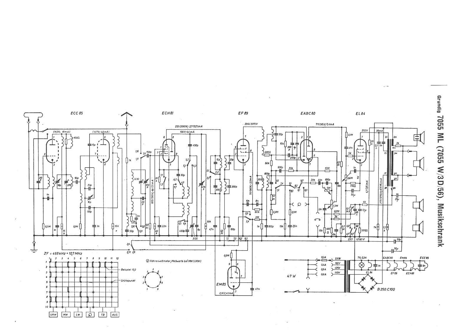 Grundig 7055-ML Schematic