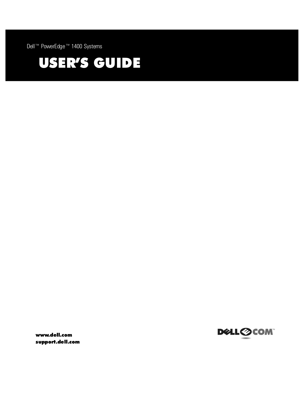 Dell PowerEdge 1400SC User Manual