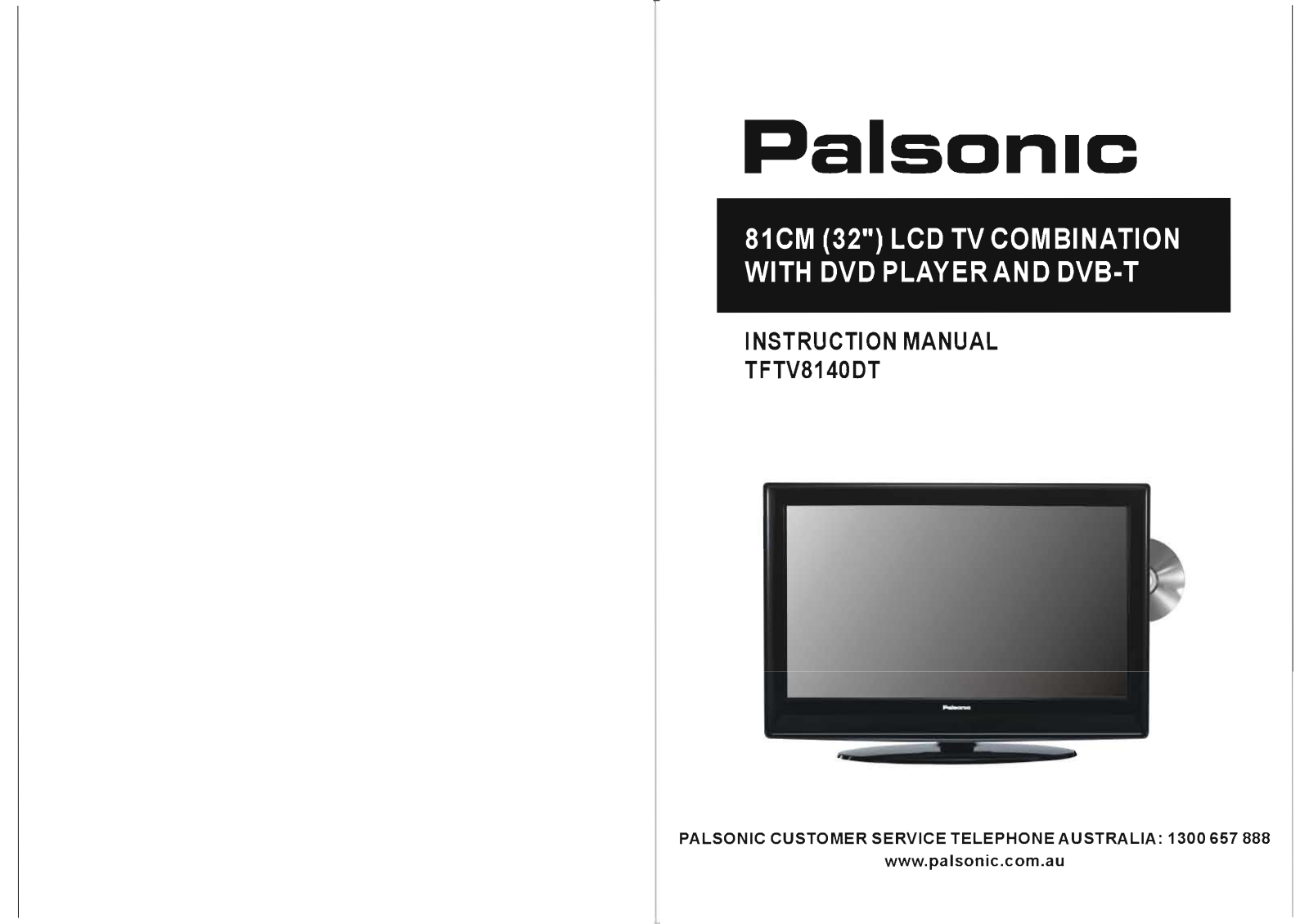 Palsonic TFTV8140DT Owner Manual