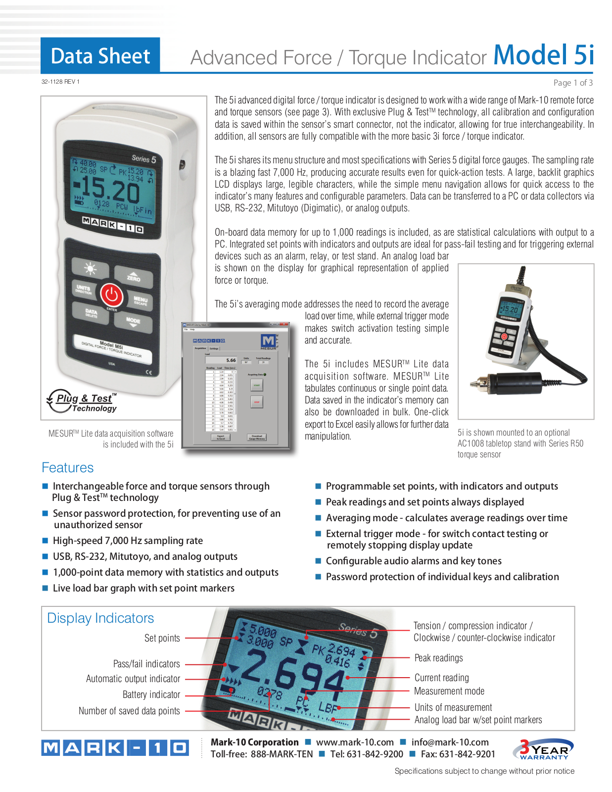 Mark-10 5i Data Sheet