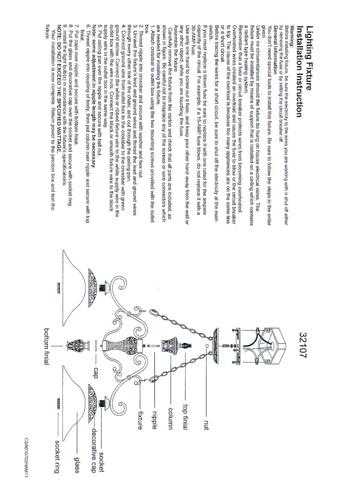 Triarch 32107 User Manual