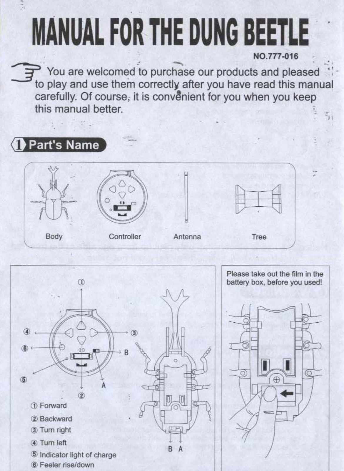 Gold Light Toys Factory 016MHZ User Manual