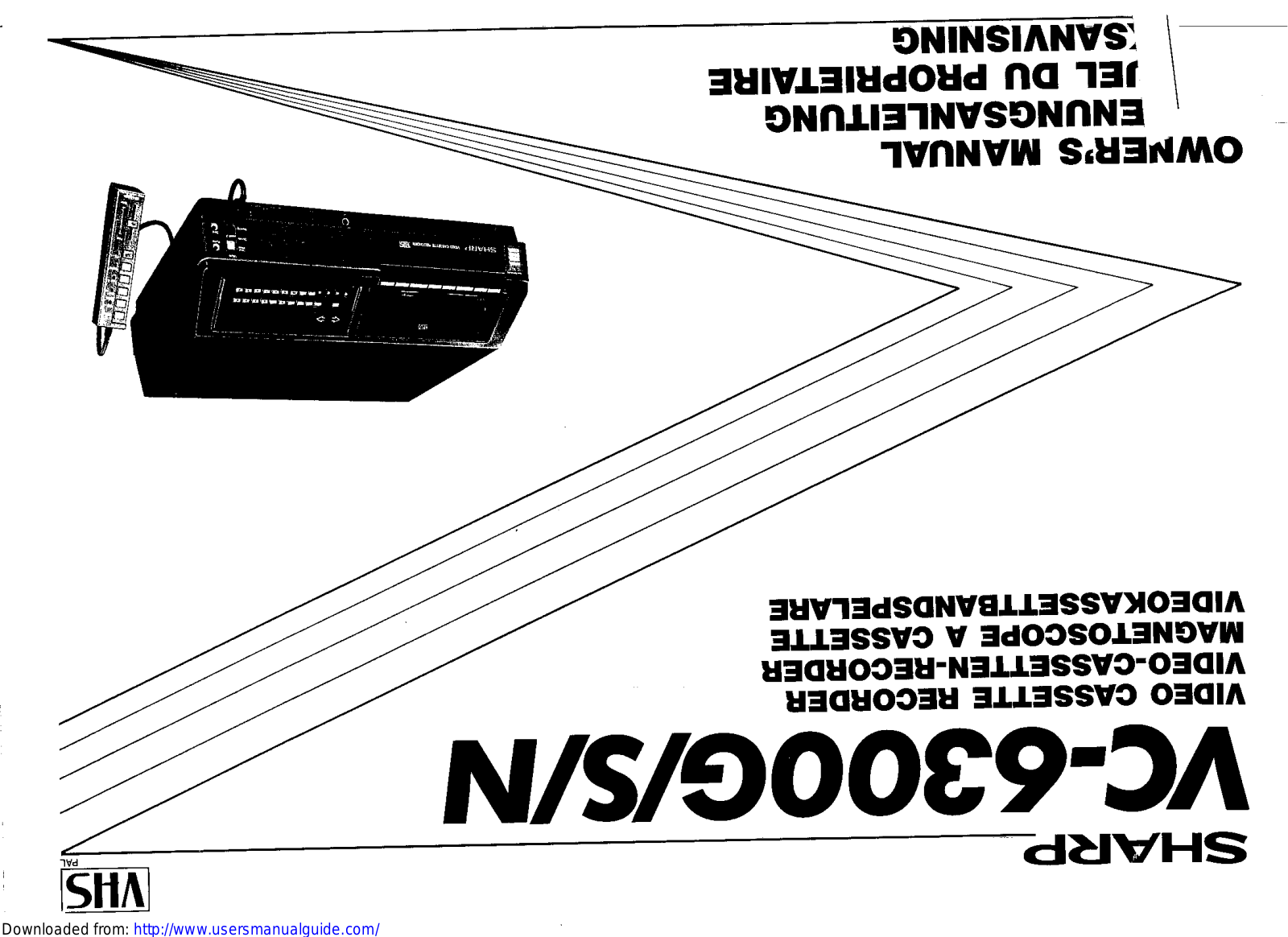 SHARP VC-6300G/S/N User Manual