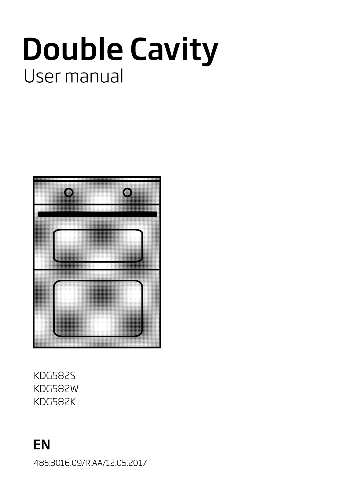 Beko KDG582W, KDG582K, KDG582S User Manual