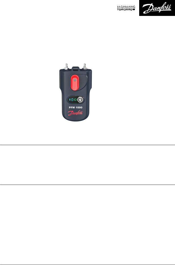 Danfoss PFM 1000 Data sheet