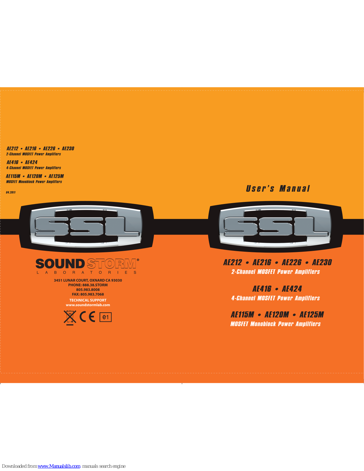 Ssl AE212, AE216, AE416, AE226, AE424 User Manual