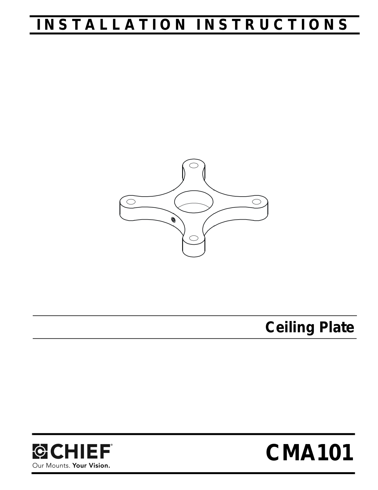 Chief CMA101 Installations Instructions