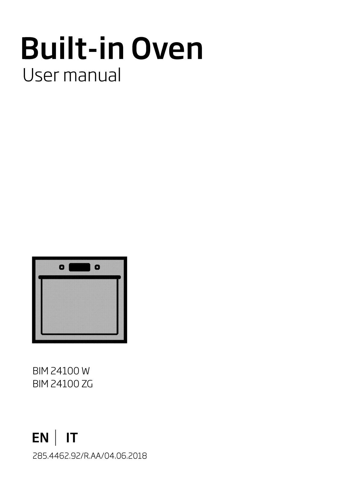 Beko BIM 24100 W, BIM 24100 ZG User manual