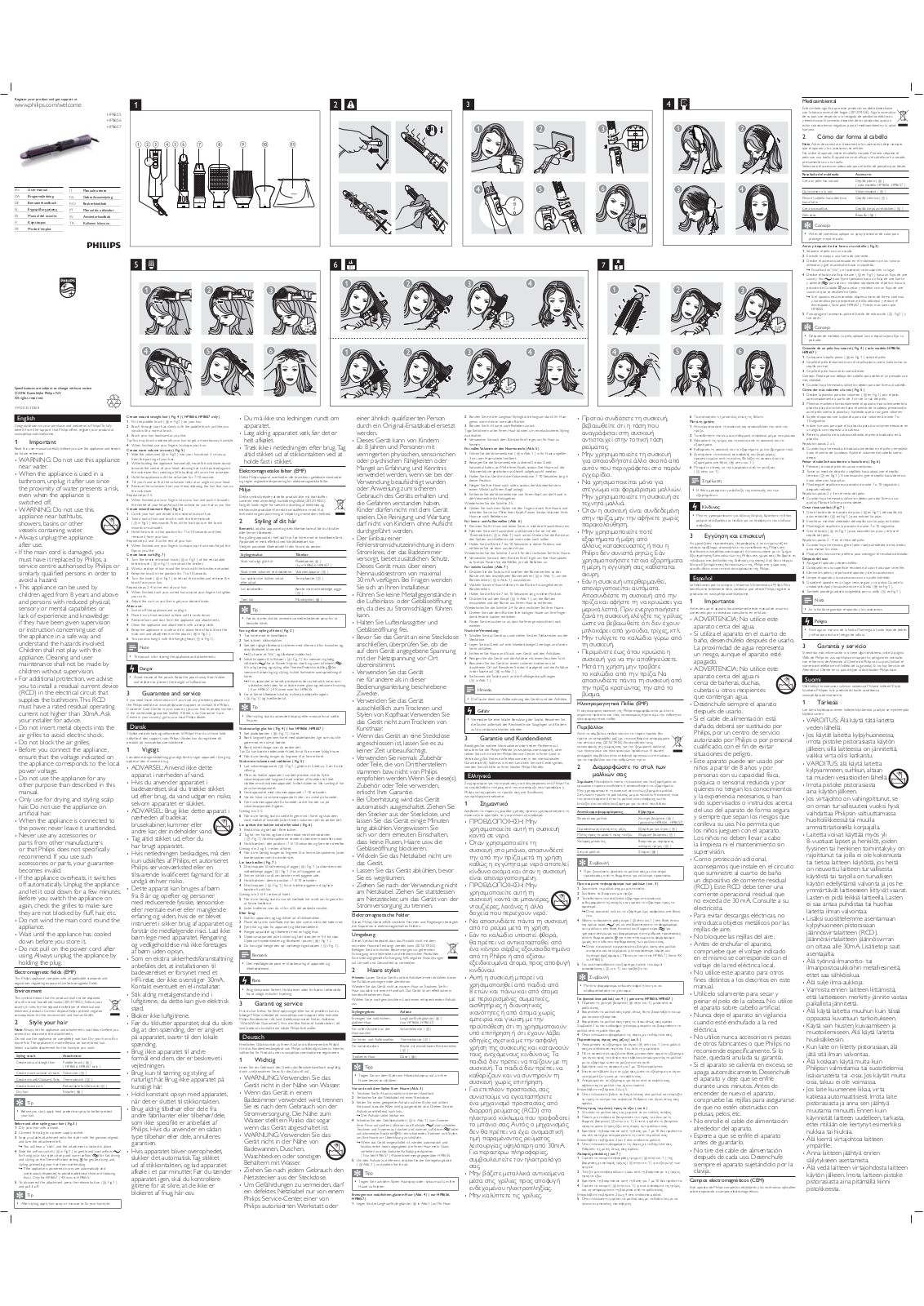 Philips HP8656-00 operation manual