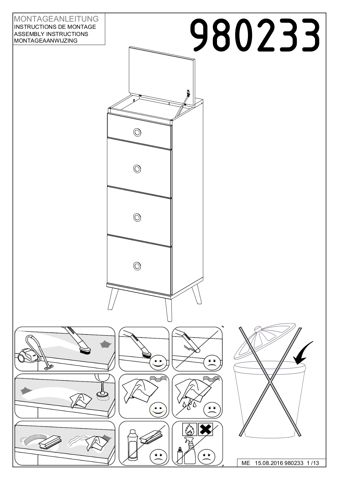 Wimex 980233 Assembly instructions