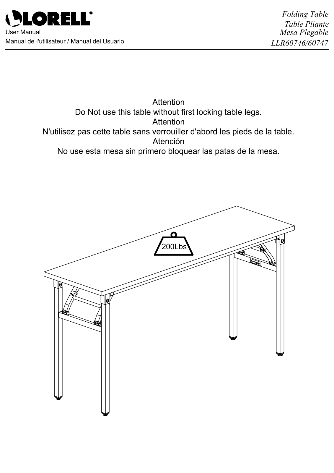 Lorell LRO10269 Installation & Assembly - ManualMachine.com
