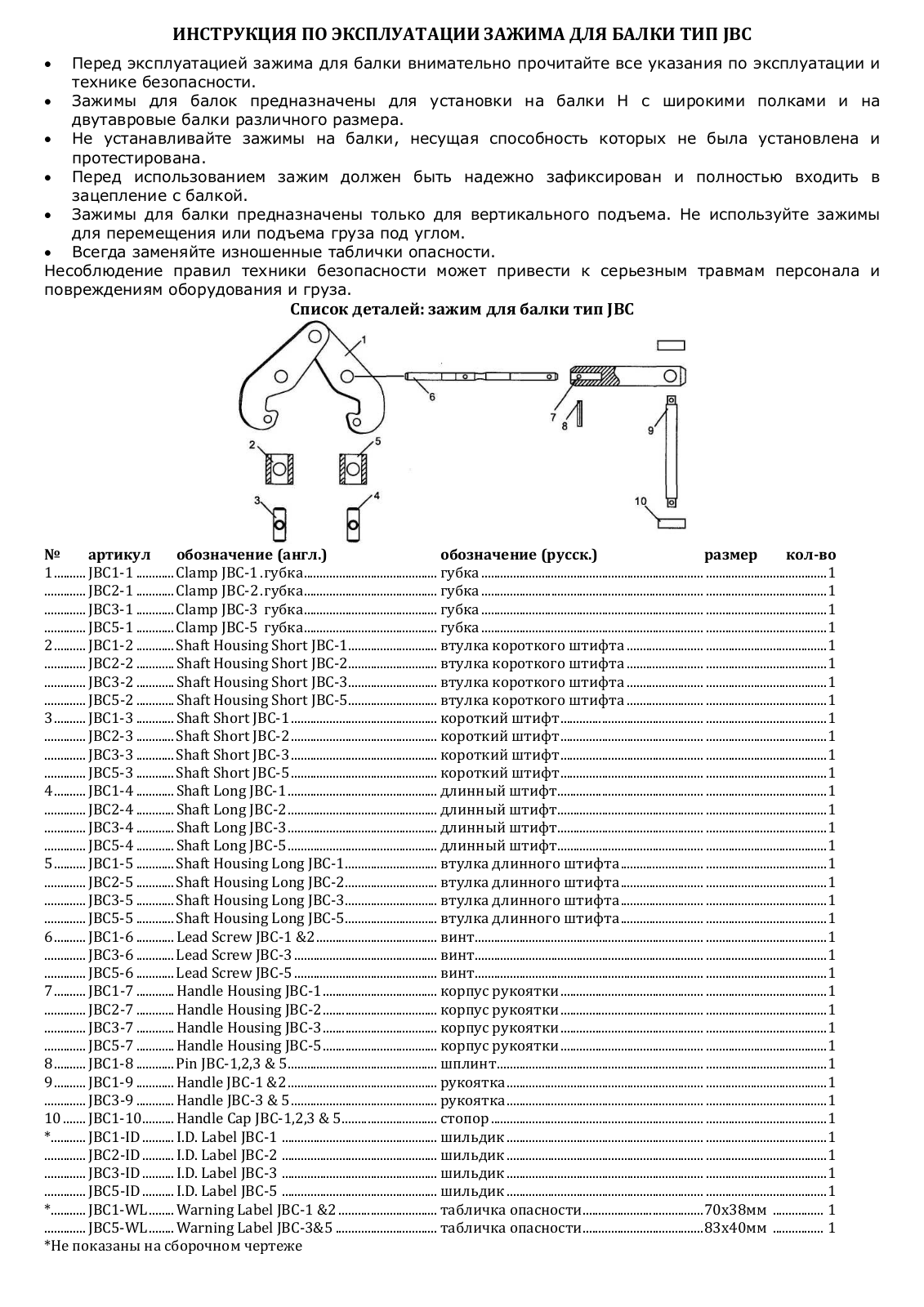 JET TOOLS JBC User Manual