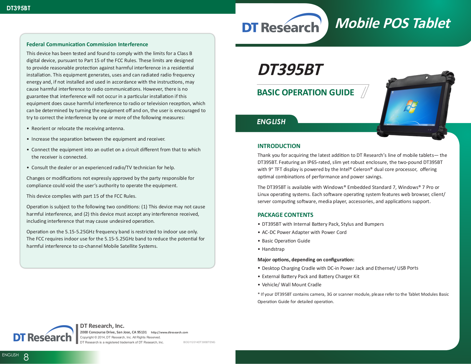 WebDT DT395BT User Manual