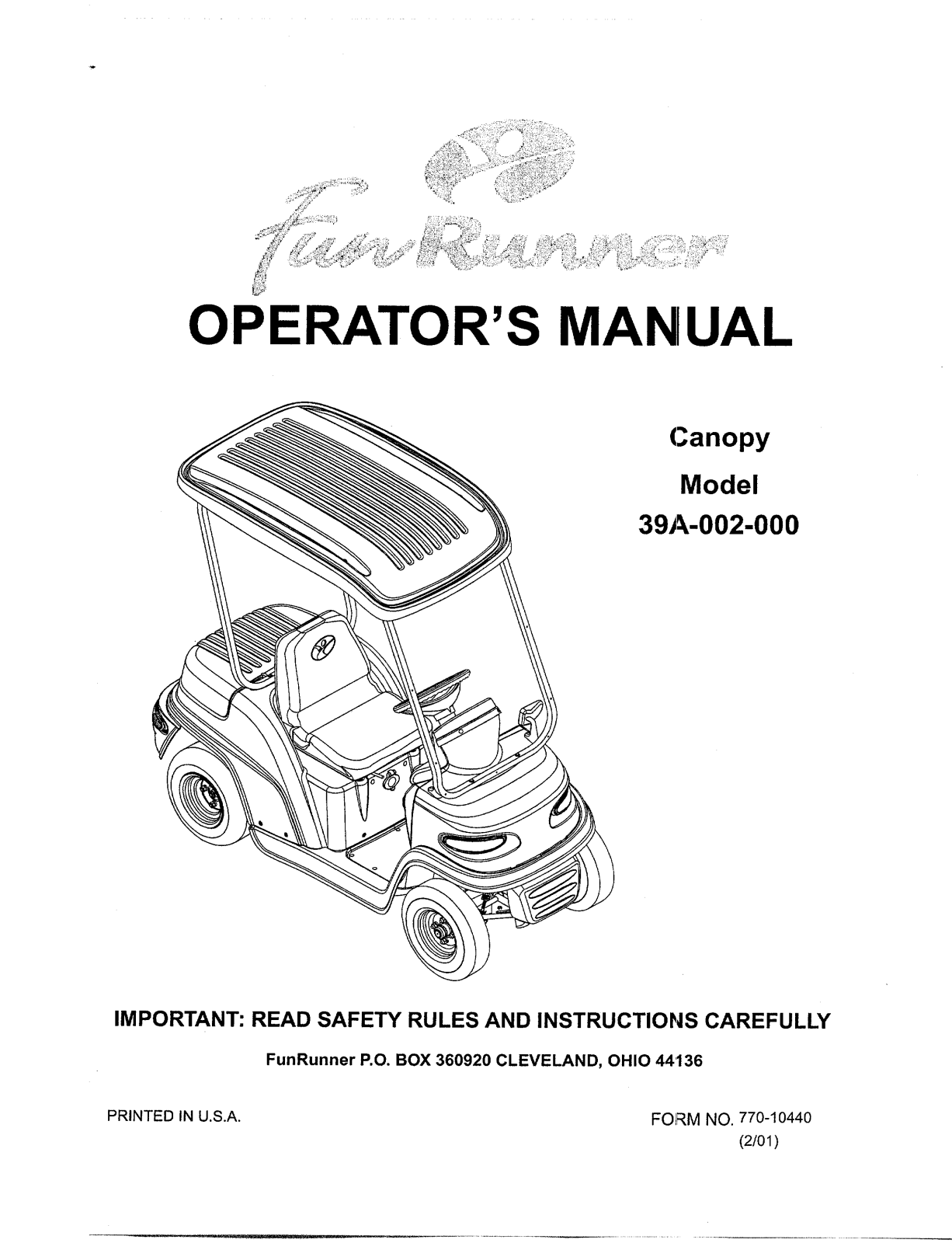 Mtd OEM-39A-002 owners guide