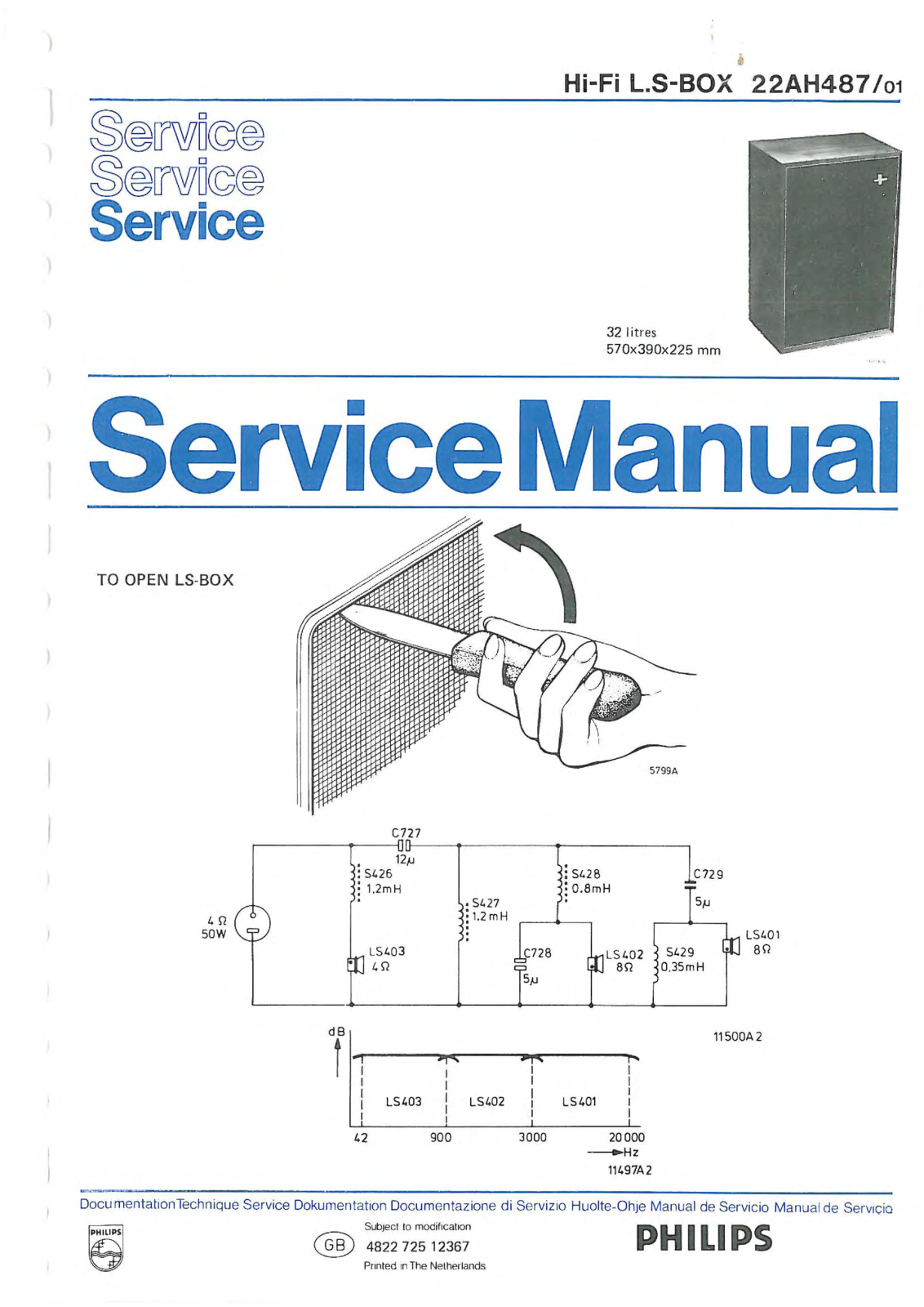 Philips 22-AH-487 Service Manual