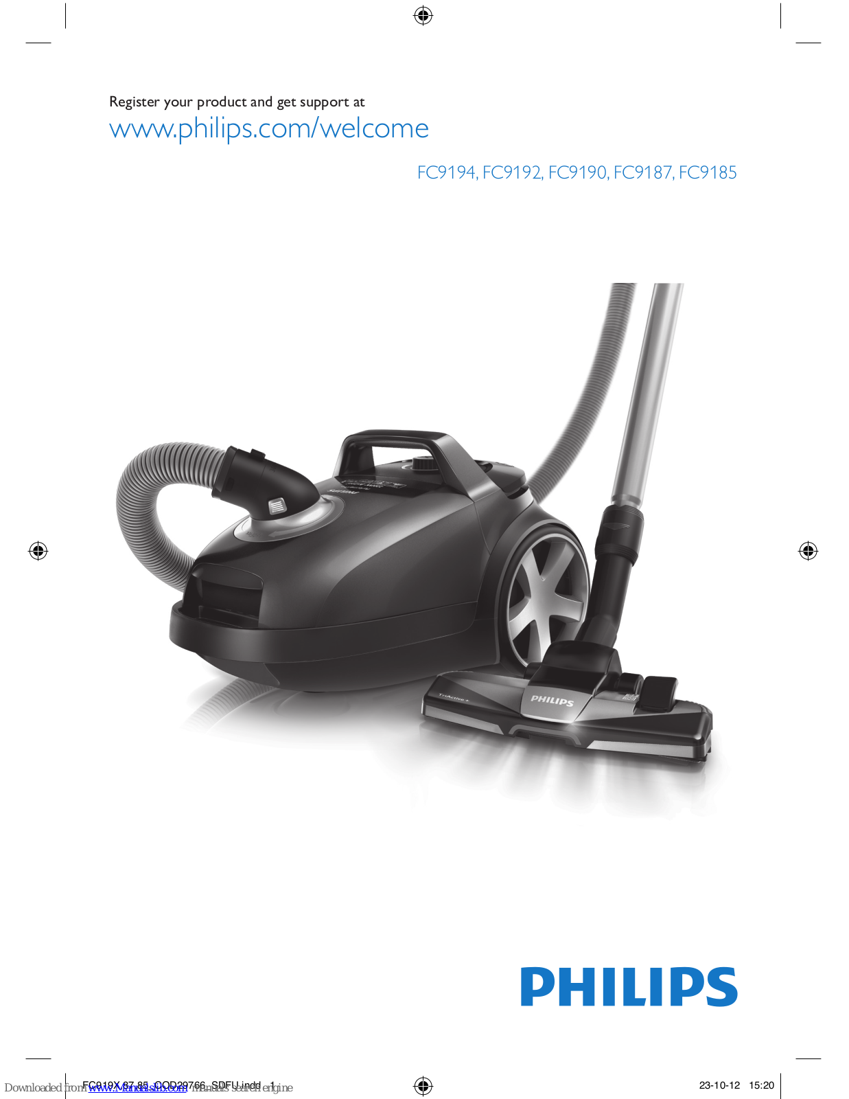 Philips FC9185, FC9194/01, FC9194/11, FC9194, FC9192 Quick Start Manual - ManualMachine.com