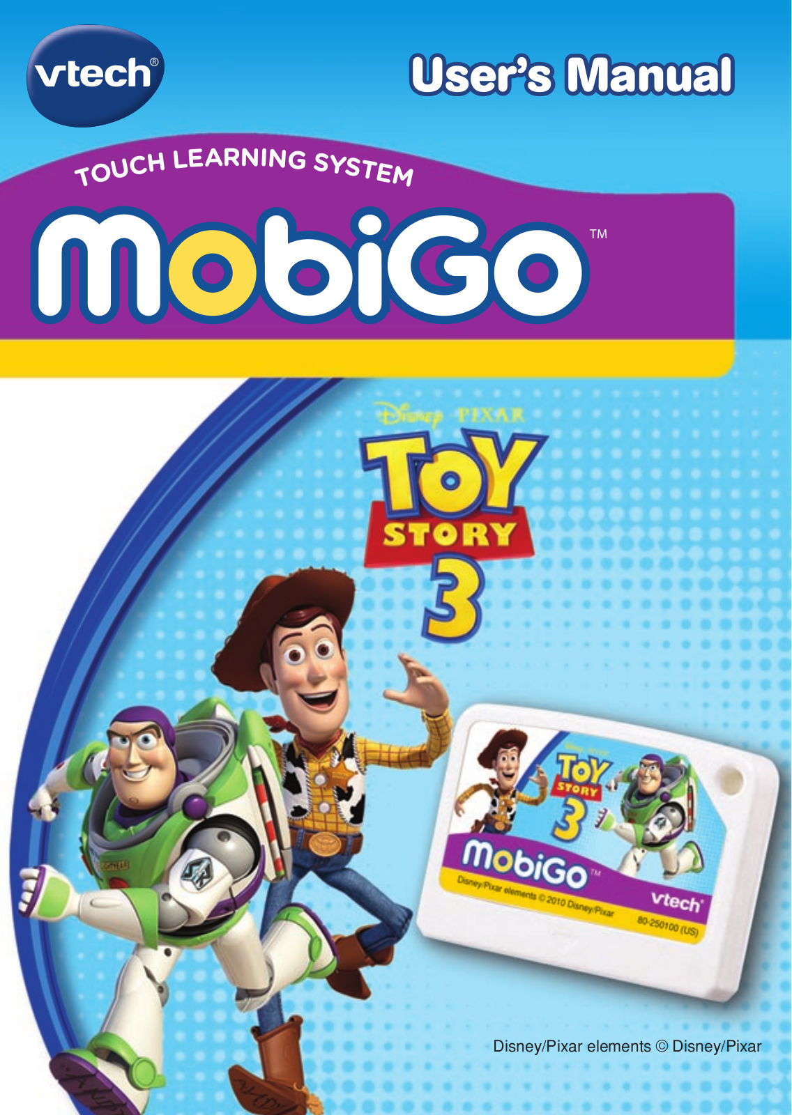 VTech MobiGo Cartridge - Toy Story 3 Owner's Manual