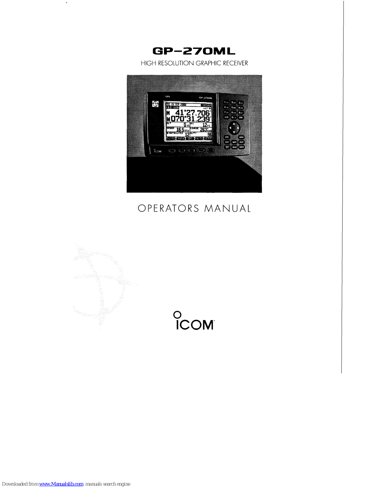 Icom GP-270ML Operator's Manual