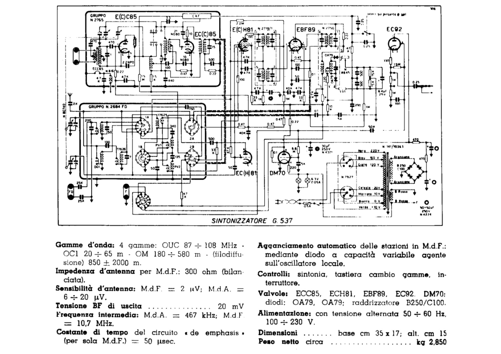 Geloso g537 schematic