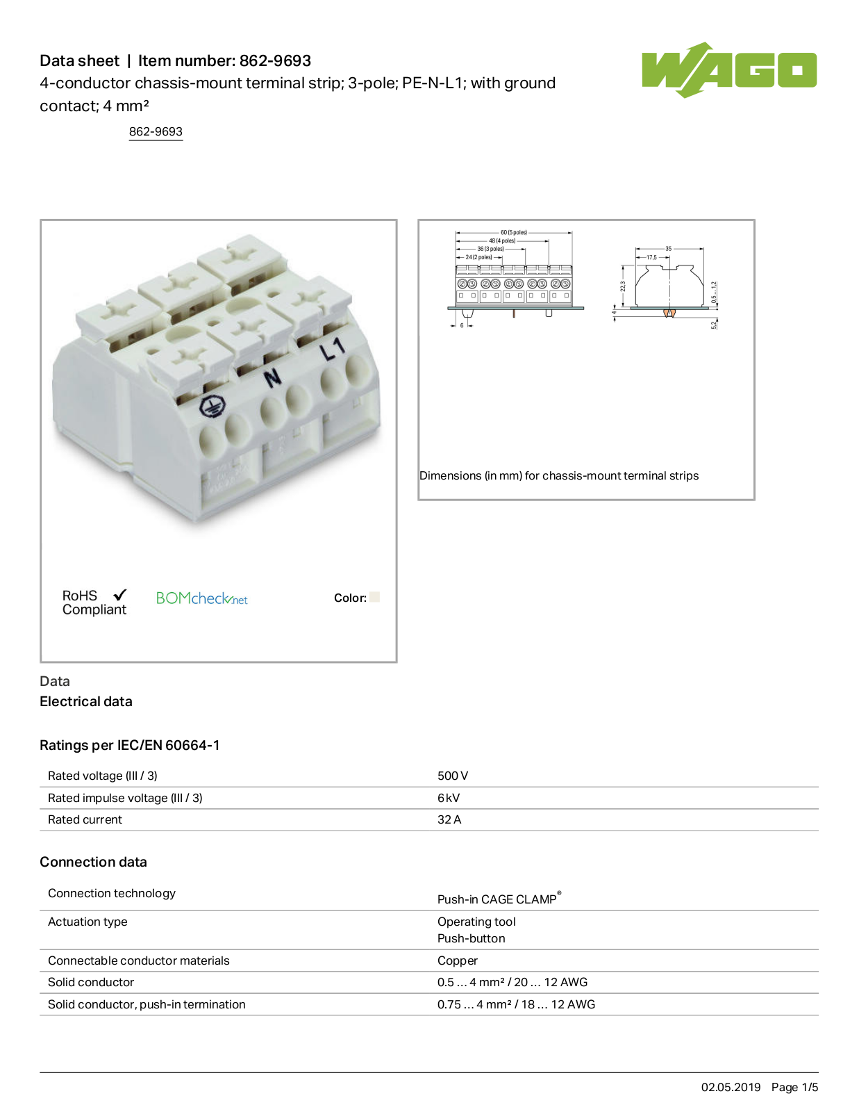 Wago 862-9693 Data Sheet - ManualMachine.com