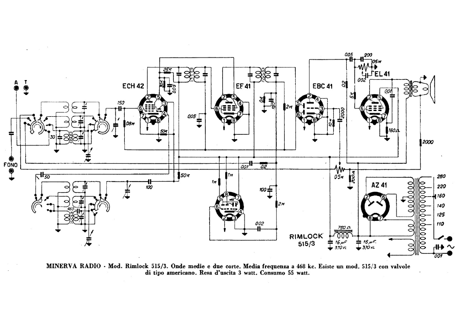 Minerva 515 3 schematic