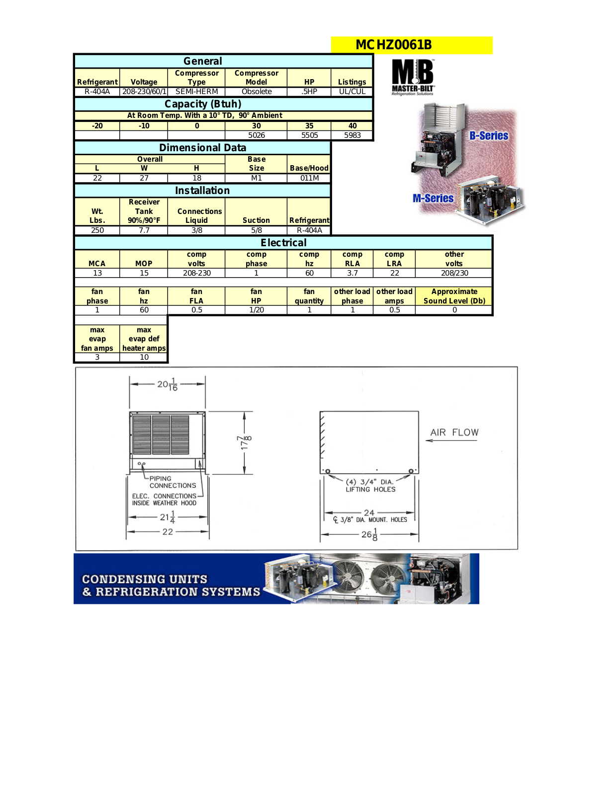 Master-Bilt Obsolete User Manual