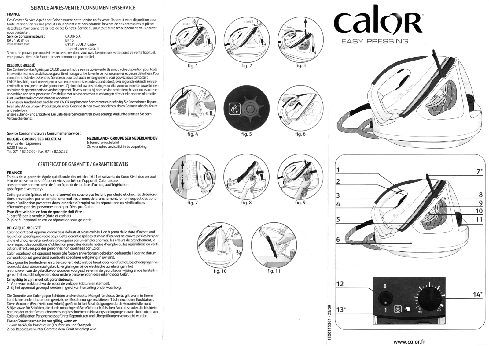 Calor EASY PRESSING User Manual