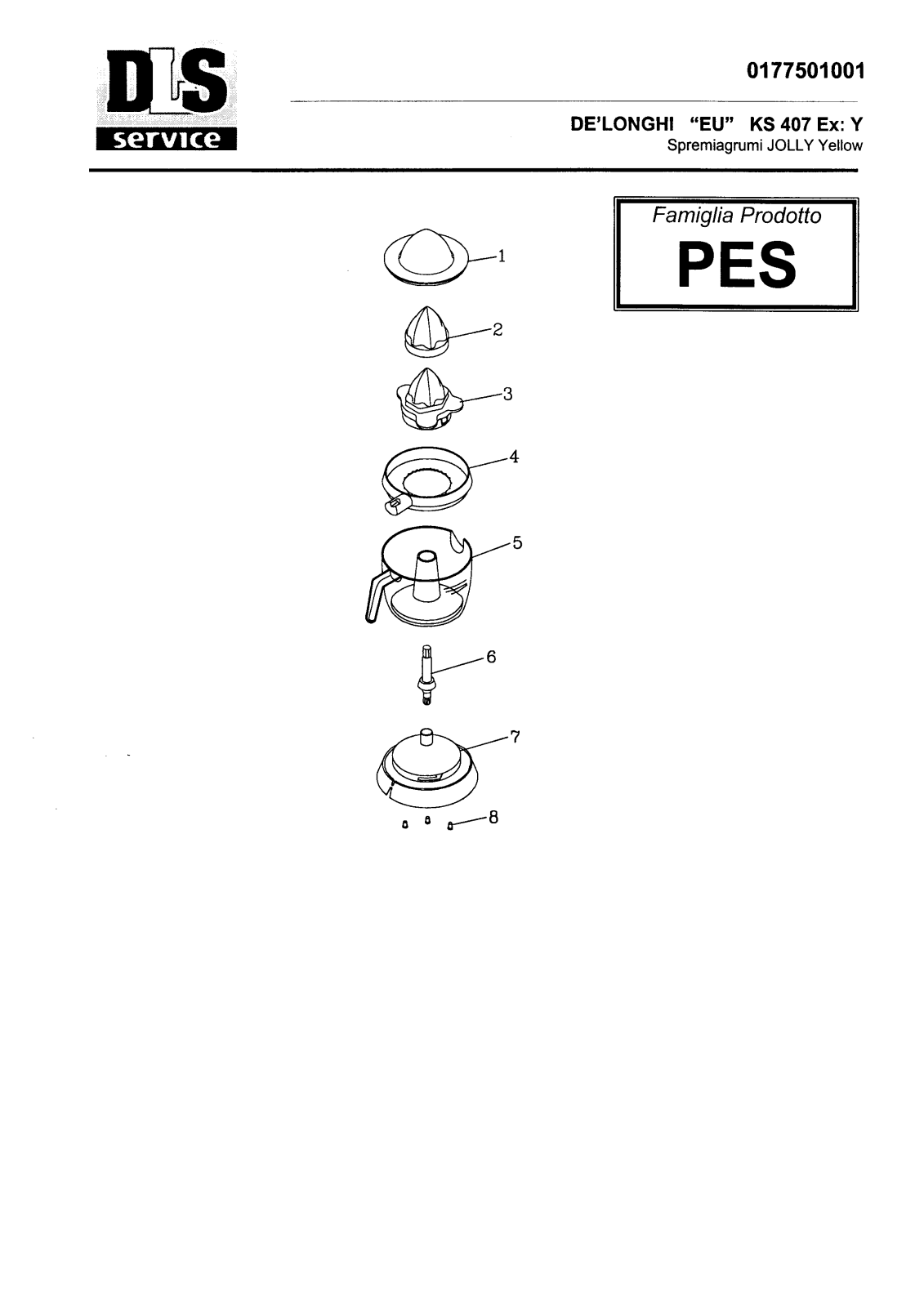 DeLonghi KS407 Service Manual