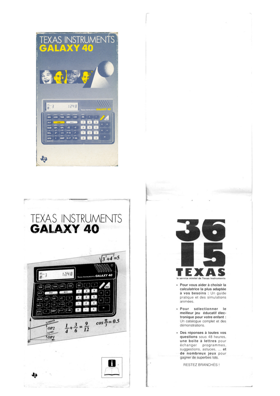 TEXAS INSTRUMENTS TI GALAXY 40 User Manual