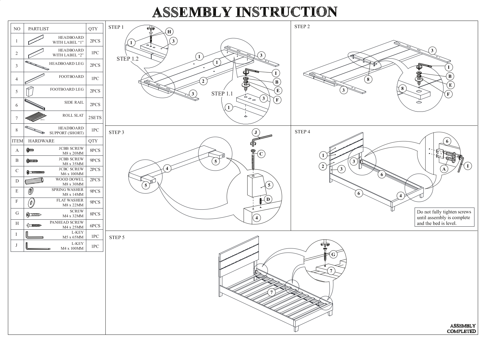 Zipcode Design W004415529 Installation & Assembly (Twin) - ManualMachine.com