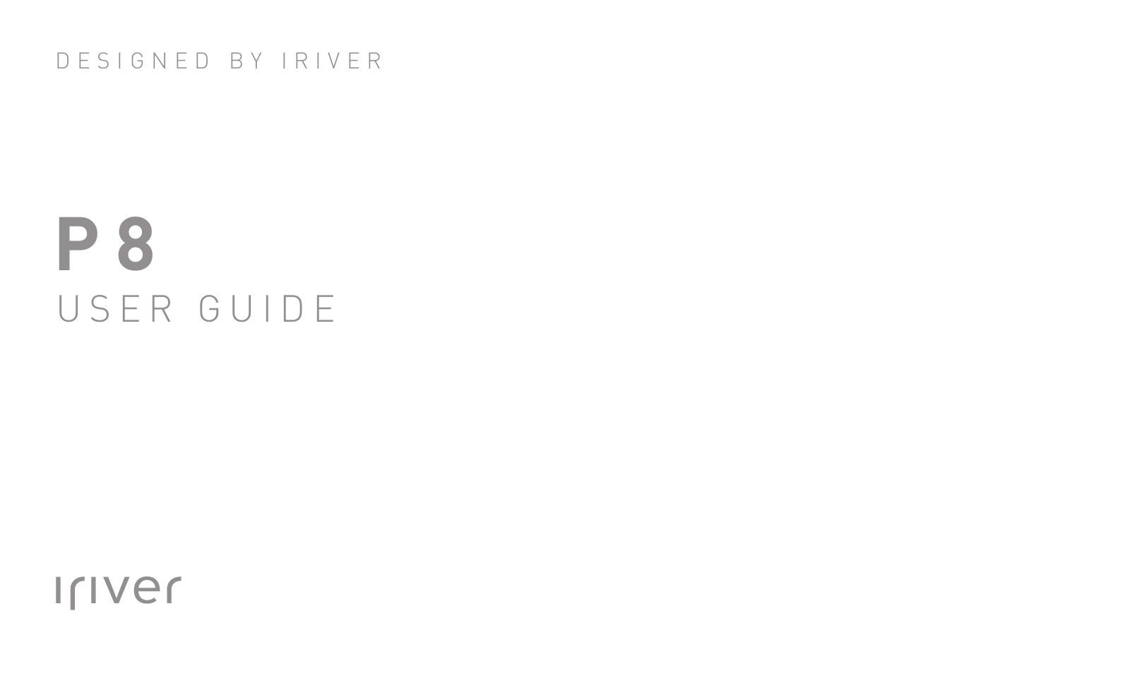 Iriver P8 User Guide