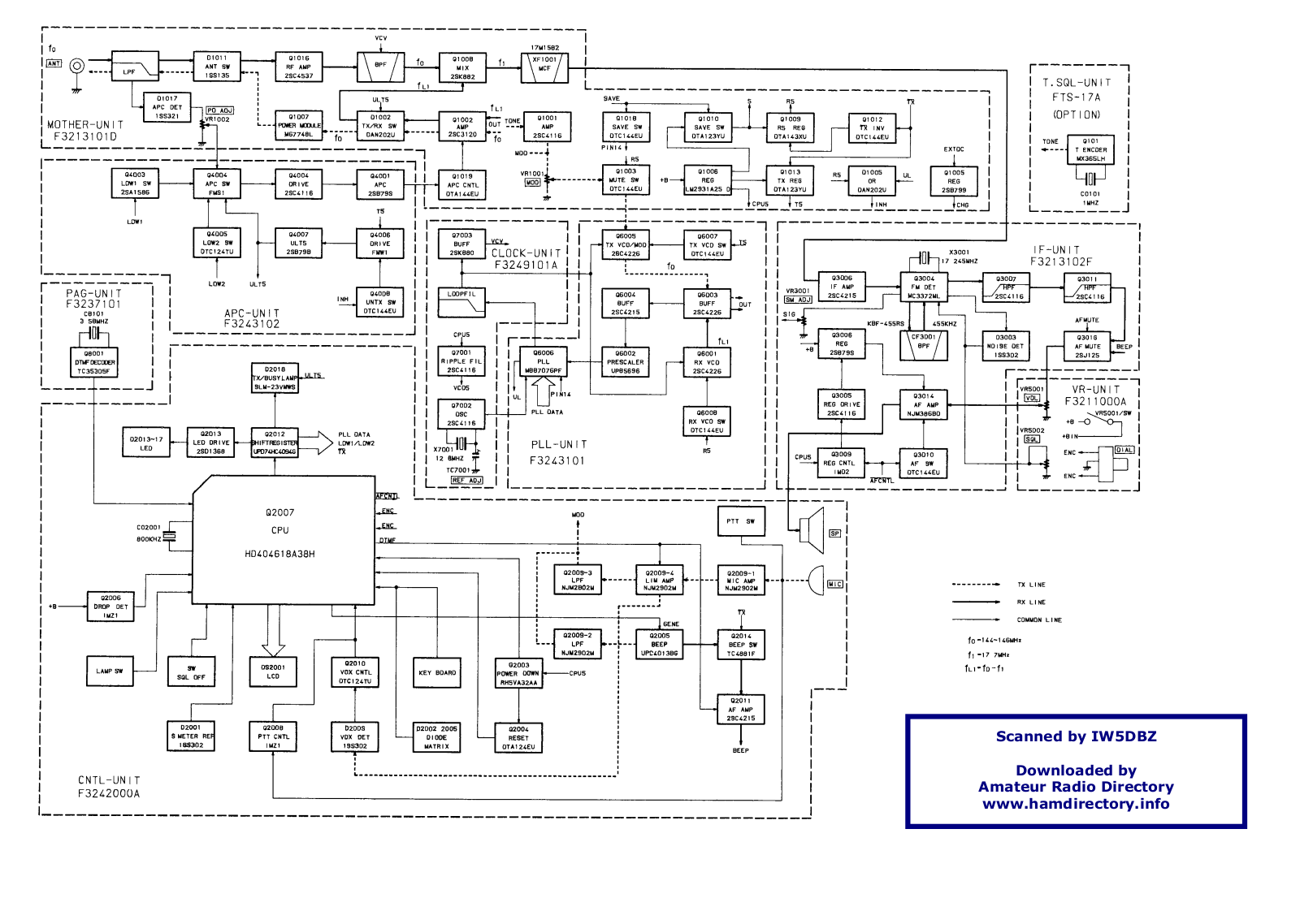 Yaesu FT416 Schematic