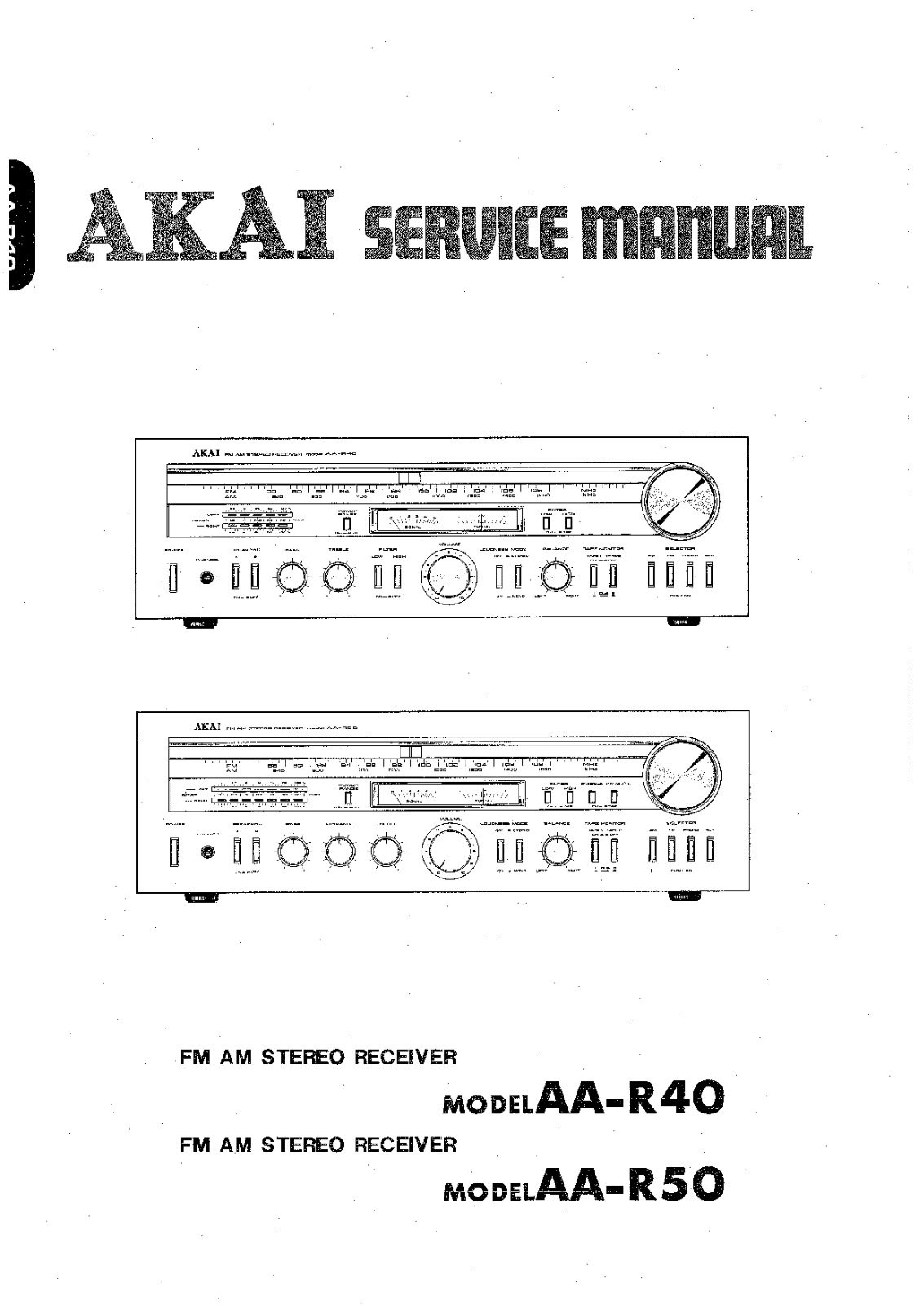 Akai AA-R40 Service Manual